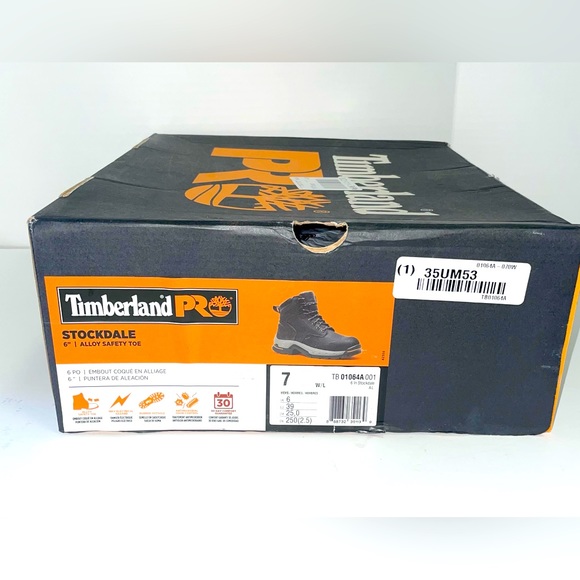 New Timberland Pro series Stockdale Alloy Toe work boots - Picture 4 of 5